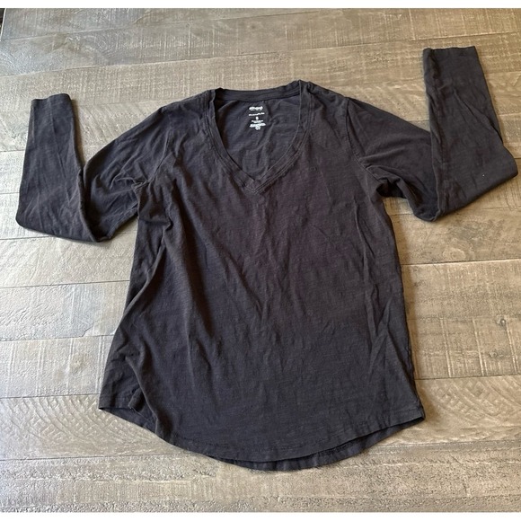 Sonoma Tops - Sonoma Women's Black Everyday Tee V Neck Long Sleeve Tee Size Small